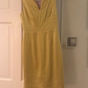 Green with a yellow tint Kay Unger dress